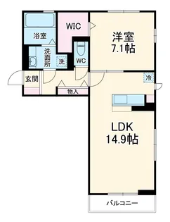 パルコラーナ【201号室】の間取り