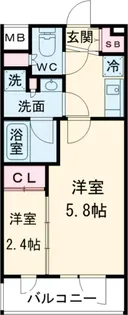 THE PREMIUM CUBE G 東中野【4階】の間取り