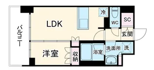 ドゥーエ大宮Ⅱ【2階】の間取り