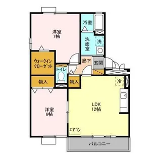 サンフィルエステート B【2階】の間取り