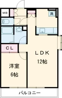 下馬ヒルス【1階】の間取り