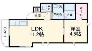 アメニティガーデン【2階】の間取り