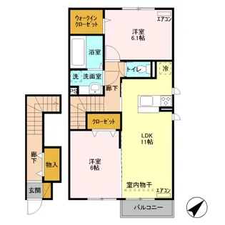 Glanz【2階】の間取り