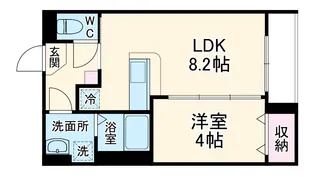 エルシーク上尾【203号室】の間取り