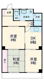 アビタシオンOHNO【202号室】の間取り
