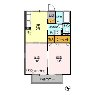 屋敷添ハイツ【103号室】の間取り