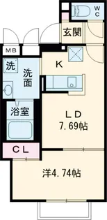 レピュア早稲田レジデンス【1階】の間取り