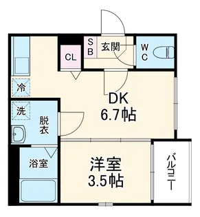 レイパパレ【1階】の間取り
