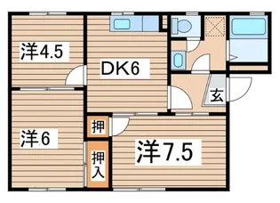 ソシアⅤ【101号室】の間取り