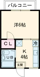 House Fujishiro【202号室】の間取り