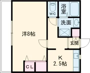 リバーサイド錦【103号室】の間取り