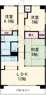 ダイアパレス高崎ガーデンステージ【1206号室】の間取り