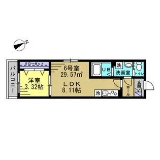 AJ幕張Ⅱ【1階】の間取り