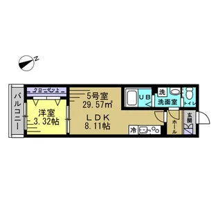 AJ幕張Ⅱ【2階】の間取り