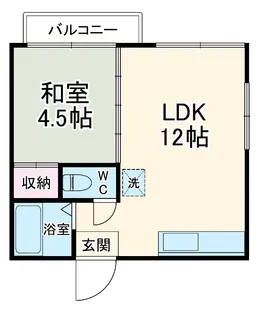 コーポシャルマン【2階】の間取り