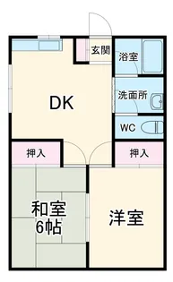 第一ハイツ栄里【2階】の間取り