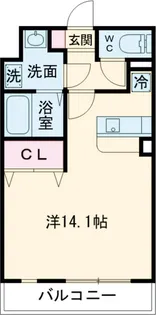 モア クルーズ【107号室】の間取り