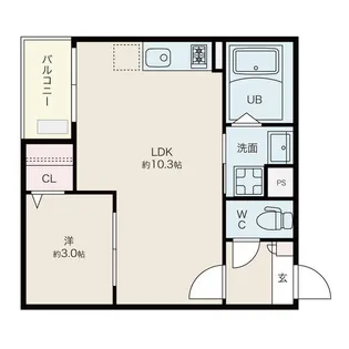 Jack ashinoyaⅠ【3階】の間取り