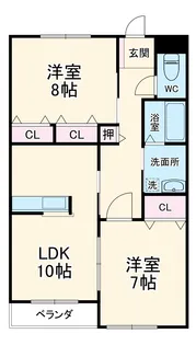 シャトーみずほ【4階】の間取り