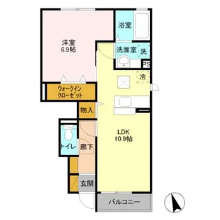 グランディール【1階】の間取り