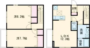シエルクレール池上【1階】の間取り