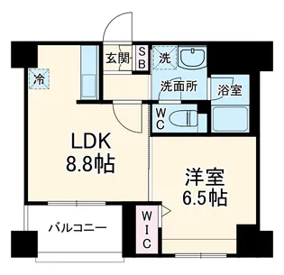 ソアラノーム北浦和【4階】の間取り