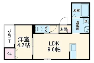 LECOCON一宮Ⅴ【2階】の間取り