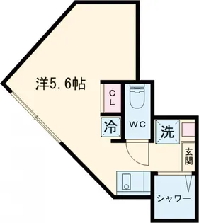 River Nest【201号室】の間取り