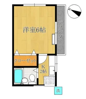 ツルタハイツ【2階】の間取り