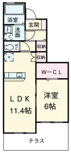プランドールアネックス B【1階】の間取り