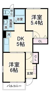 ミニョン中平【1階】の間取り