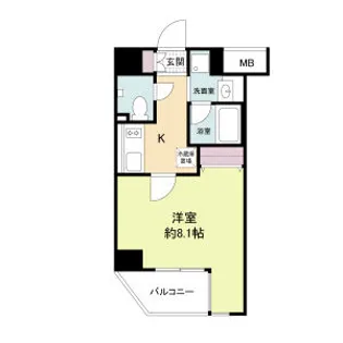 レジディア江戸堀【0601号室】の間取り