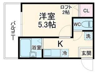シンセイレジデンス高島台【2階】の間取り