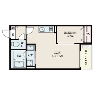 Jack hishiikeⅠ【3階】の間取り