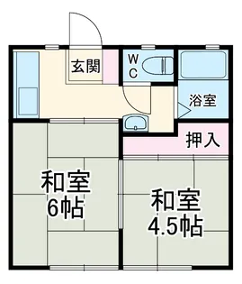 サンシティB【1階】の間取り