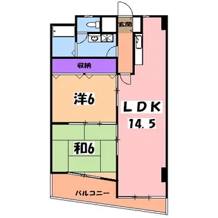 あさひレジデンス弐番館EAST【5階】の間取り