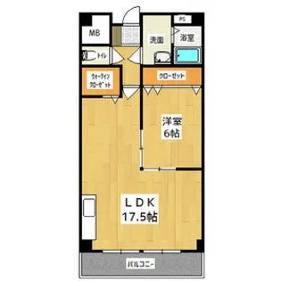 あさひレジデンス三番館【202号室】の間取り
