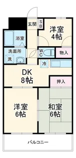 ロイヤルメゾンHAMADA【7階】の間取り