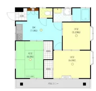 サニーコート【2階】の間取り