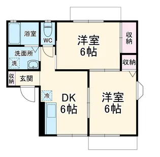 コンフォール【102号室】の間取り