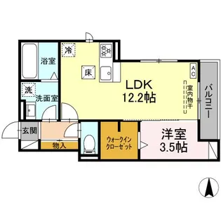 リアンメゾン【1階】の間取り