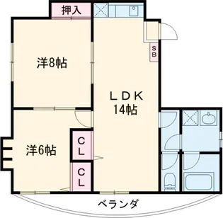 シャモットつくば【3階】の間取り
