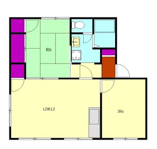 メゾン片山【101号室】の間取り