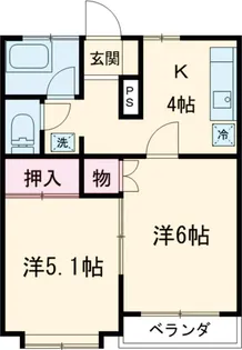 ベルマーレ【203号室】の間取り