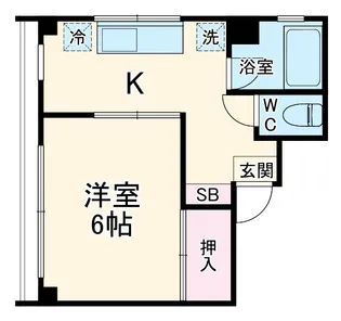 石川ビル【402号室】の間取り