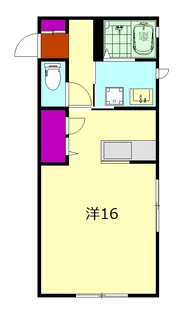 オレンヂコート【102号室】の間取り