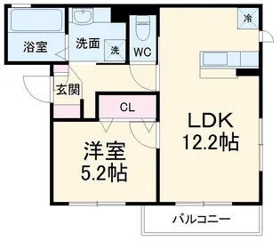 ラ・グラシューズ【2階】の間取り