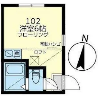 ユナイト日ノ出ルモンド【1階】の間取り