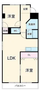 メゾンドール高針【406号室】の間取り