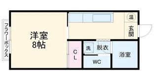 ウインズ名城【2G号室】の間取り
